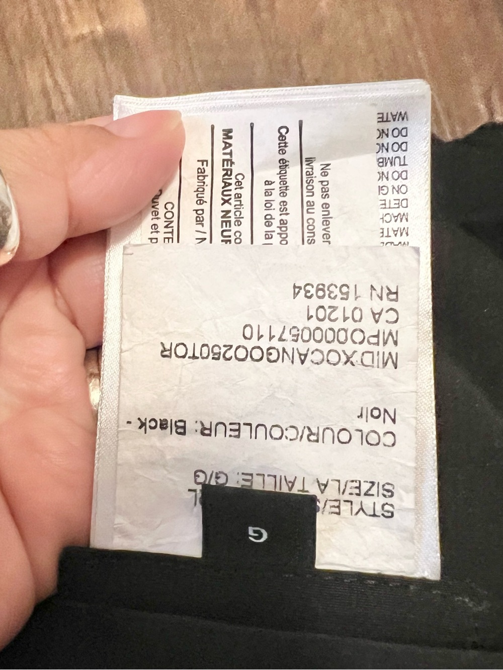 Canada Goose Black Zippered Maternity Coat Liner Insert - Picture 6 of 9